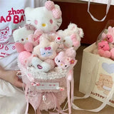 Kawaii Kuromi My Melody Hello Kitty Plush Doll Bouquet Sanrio