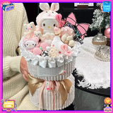 Sanrio Hello Kitty Plush Bouquet My Melody Cinnamoroll Kuromi Kawaii Flowers
