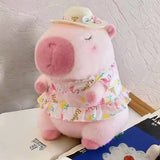 Kawaii Snack Attack: Hamburger Capybara Dog Pig Capibaras Pizza Bubble Tea Cushion Plush