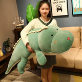 Kawaii Dinosaur Plush Cushion Big Green, Blue, Pink (80cm) Alligator Crocodile
