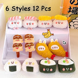 Japanese Cute Food Plush Pendant Sushi Keychain