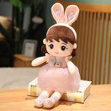 Kawaii Plush Girl Dolls with Rabbit Ears