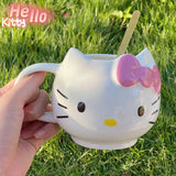 Hello Kitty Water Cup Cute Mug Heat-Resistant Ceramic Cup Juice Water Coffee Mug Kitchen Drinkware