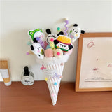 Sanrio Cinnamoroll Pochacco Kuromi Pompompurin Plush Flower Bouquet