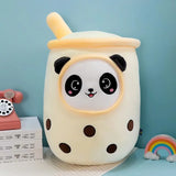Cute Bubble Tea Plush Toy Stuffed Milk Tea Soft Boba Fruit Tea Cup Plushie