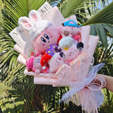 Kawaii Pink Graduation Kirby Plush Bouquet