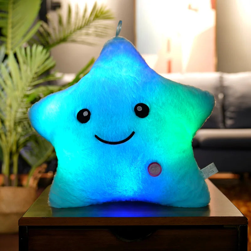 Luminous Star Plush Glowing LED Stars Cushion LoveJojo