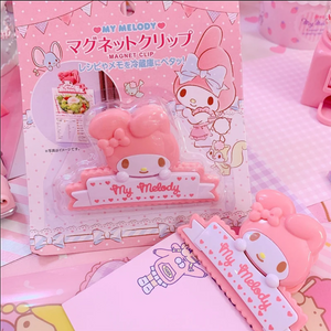 My Melody Magnetic Clip Refrigerator Magnet Pink - LoveJojo