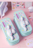 Sanrio Zipped Pencil Case Kawaii Hello Kitty Cinnamoroll My Melody - LoveJojo