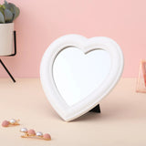 Pink Love Heart-Shaped Cosmetic Mirror Makeup Wall Hanging Mirror