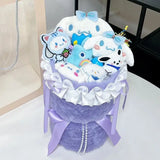 Sanrio Cinnamoroll Pochacco Kuromi Pompompurin Plush Flower Bouquet