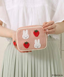 Miffy Strawberry Series Embroidered Makeup Storage Case