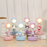 Sanrio Night Light Kuromi Hello Kitty Lamp.