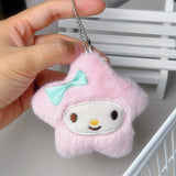 Sanrio Star Plush Kawaii Keychain Set