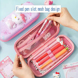 Sanrio Zipped Pencil Case Kawaii Hello Kitty Cinnamoroll My Melody - LoveJojo