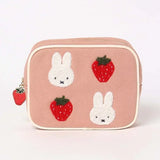 Miffy Strawberry Series Embroidered Makeup Storage Case