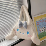 Sanrio Plush Cinnamoroll My Melody Kuromi Tote Shoulder Bag