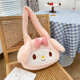 Sanrio Plush Cinnamoroll My Melody Kuromi Tote Shoulder Bag