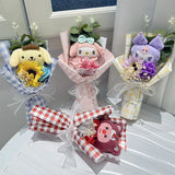 Sanrio Plush Bouquet Hello Kitty Kuromi Cinnamoroll My Melody - LoveJojo