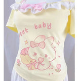 Kawaii Japanese T-shirt Cute Harajuku Top - LoveJojo