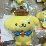 Sanrio Plush Finger Puppet Pendant Kuromi My Melody PomPomPurin Hangyodon Bag Charm (8cm)