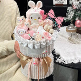 Sanrio Hello Kitty Plush Bouquet My Melody Cinnamoroll Kuromi Kawaii Flowers
