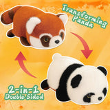 Double-Sided Panda Raccoon Plush Toy Red Panda - LoveJojo