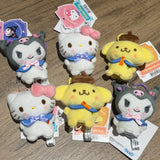 Sanrio Plush Finger Puppet Pendant Kuromi My Melody PomPomPurin Hangyodon Bag Charm (8cm)
