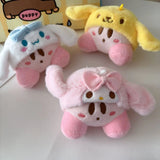 Kirby x Sanrio Hat Pendant Keychain Plush Toy