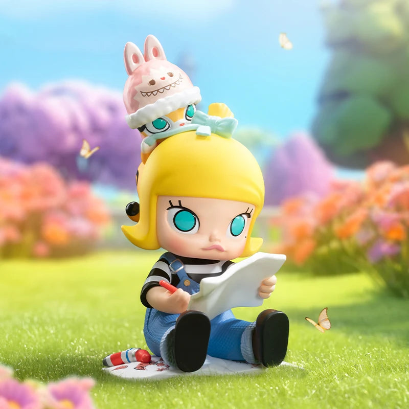 popmart labubu mokoko セットのみ Genuine Finding Mokoko Labubu Series Figures 1pc/10pcs Blind Box