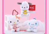 Sanrio Hello Kitty Kuromi Melody Pochacco Cinnamoroll Plush Pendant Keychain