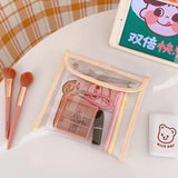 Transparent Document Wallet Bears Kawaii Travel Bag Cosmetics Makeup