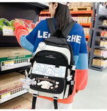 Sanrio Plush Toy Cinnamoroll Backpack Rucksack Schoolbag Kawaii Student School Bag Large Travel
