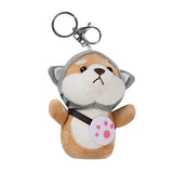 Corgi Shiba Inu Dog Puppy Plush Keychain