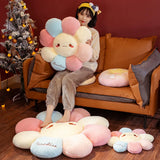 Smiley Sunflower Flower Plush Donut Pet Cushion Mat Pillow Pastel