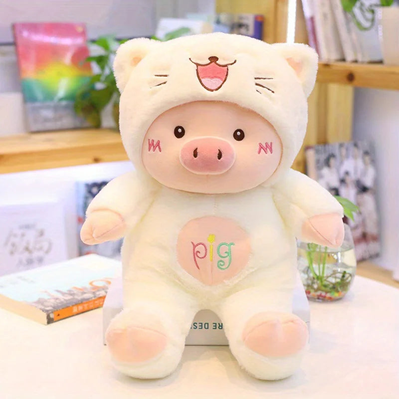 Pig Bear Hat Plush Toy LoveJojo