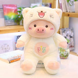 Pig Bear Hat Plush Toy - LoveJojo