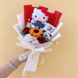 Sanrio Kawaii Hello Kitty Kuromi Hangyodon Handmade Plush Bouquet