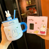 Miffy Ceramic Cup With Straw 540ml