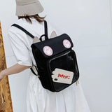 Transparent Window Backpack Bag Rucksack Cat Paws Kawaii Japanese