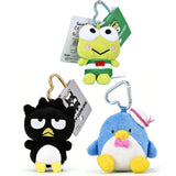 Sanrio Gudetama Tuxedo Sam Ahiru no Pekkle Hangyodon Kero Kero Keroppi Bad Badtz Maru Kirimichan Plush Keychain