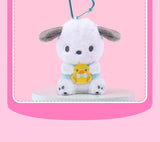 Sanrio Hello Kitty Kuromi Melody Pochacco Cinnamoroll Plush Pendant Keychain