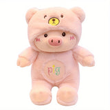 Pig Bear Hat Plush Toy - LoveJojo