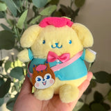 Sanrio Ramune Series Plush Keychain Pompompurin My Melody Kawaii Hello Kitty Kuromi Pendant (10cm)
