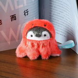 Penguin Ebi Fried Shrimp Prawn Plush Keychain 10cm