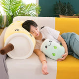 Cute Bubble Tea Plush Toy Stuffed Milk Tea Soft Boba Fruit Tea Cup Plushie