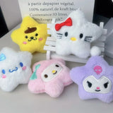 Sanrio Star Plush Kawaii Keychain Set