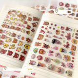 10 Sheets Rilakkuma Decal Stickers