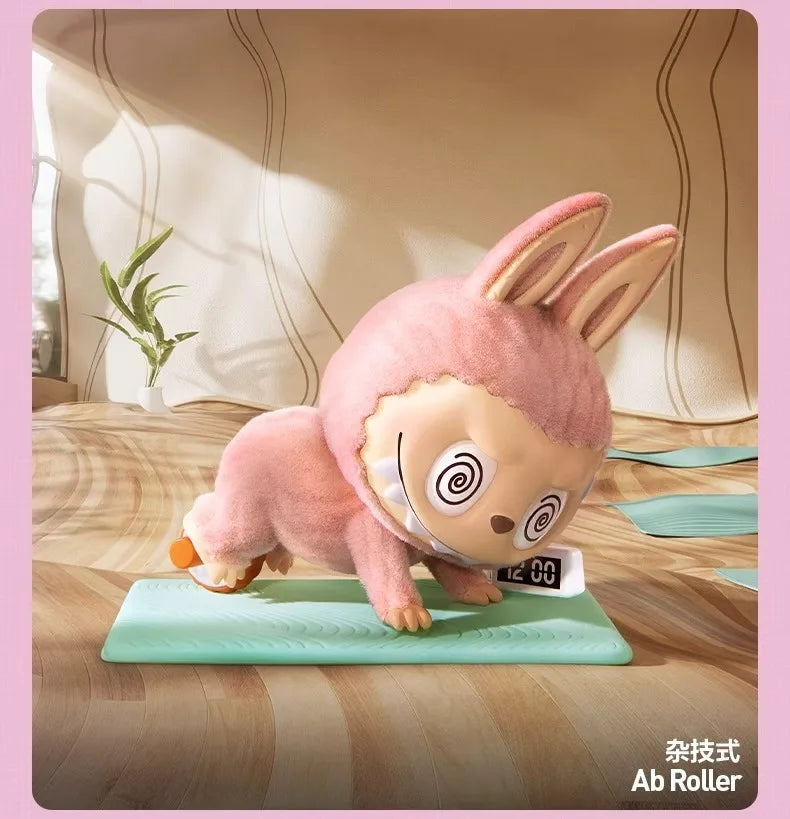 Lazy Yoga Bunny フィギュア Genuine Pop Mart Labubu The Monsters Lazy Yoga Series Figures