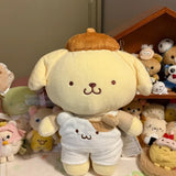 Sanrio PomPomPurin Best Friends Overalls Series Plush Toy (25cm)